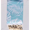Fouta Amazon bleu turquoise